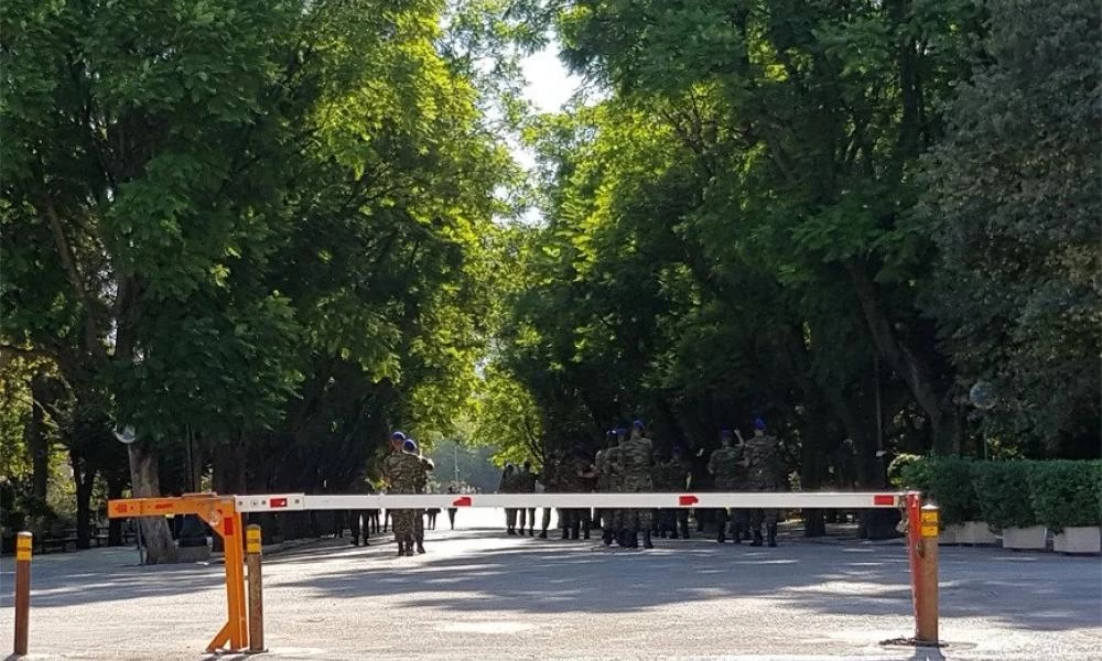 Πρόβες μπροστά από το Ζάππειο για την παρέλαση της 28ης Οκτωβρίου